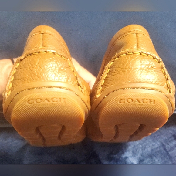 💖EUC💖 Coach Mary Lock Up Leather Loafers, Caramel Brown Women’s Size 9.5 - Picture 7 of 14